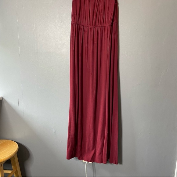 Old navy Burgundy Sleeveless midi Dress size small - Picture 8 of 10
